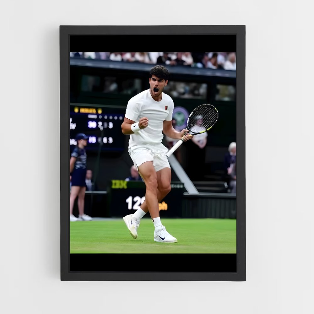 Poster Carlos alcaraz capté – affiche Tennis (vue 2)